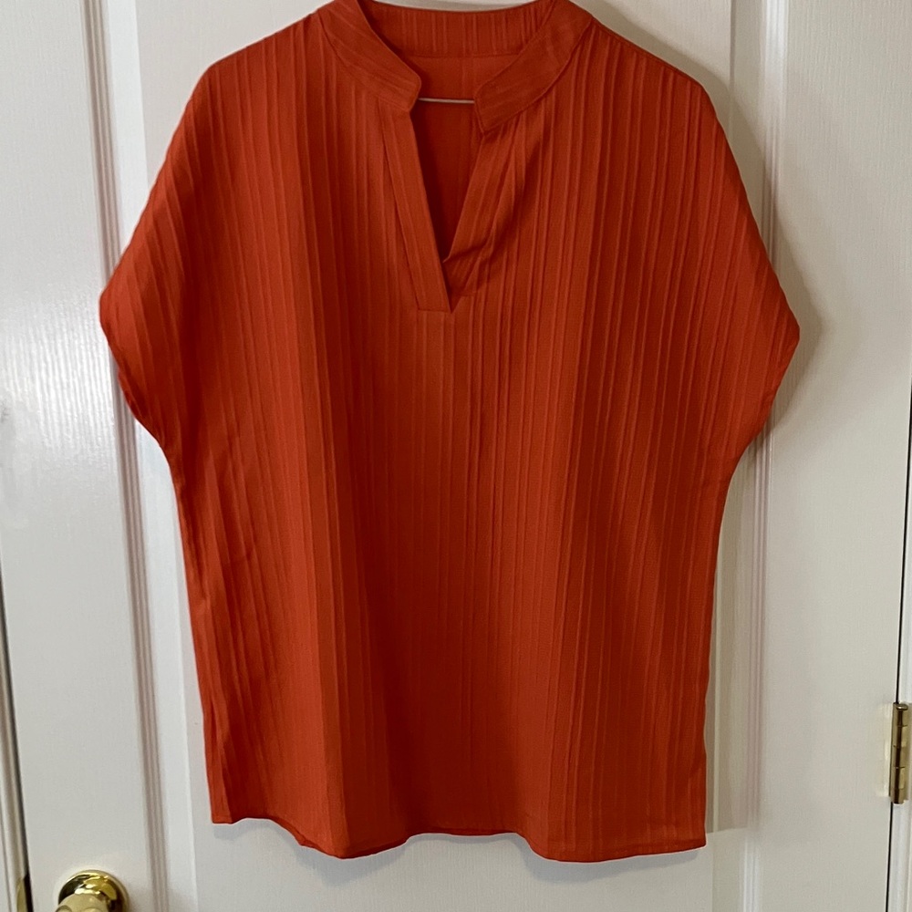 Orange blouse